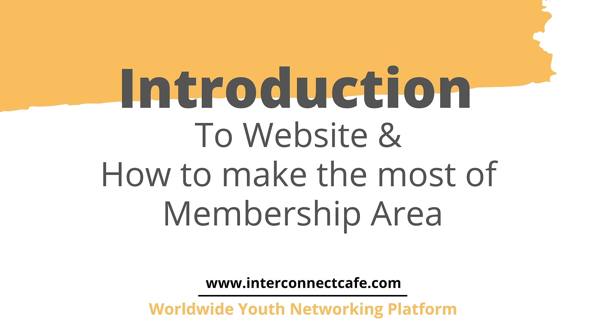 Website Walkthrough & Peak into Membership Area